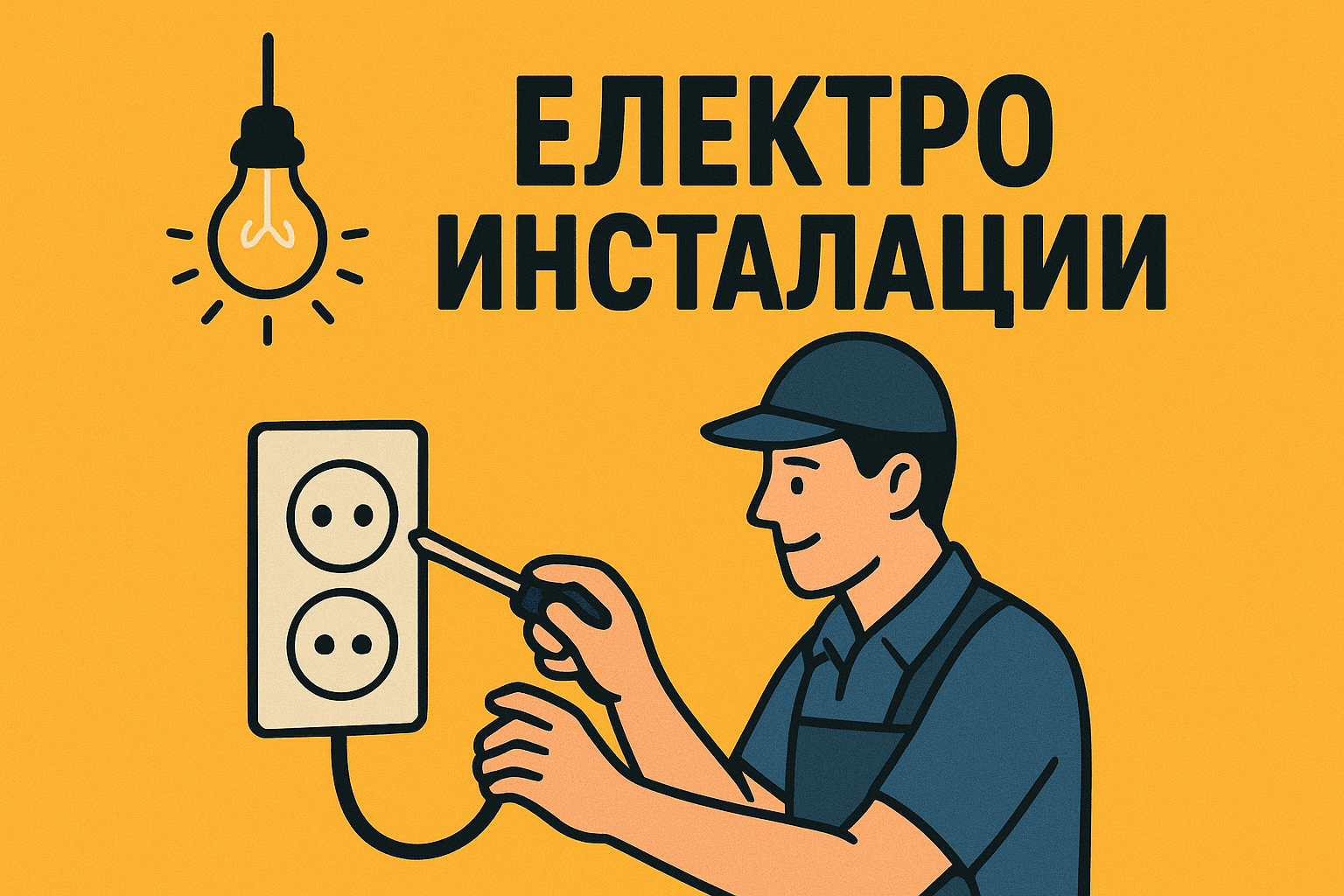 Челна снимка на услуга ЕЛ инсталация